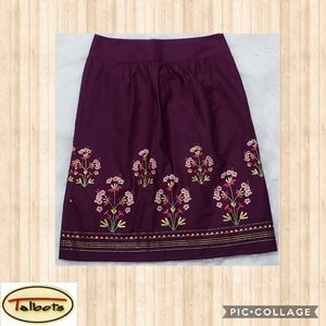 Talbots cotton canvas skirt